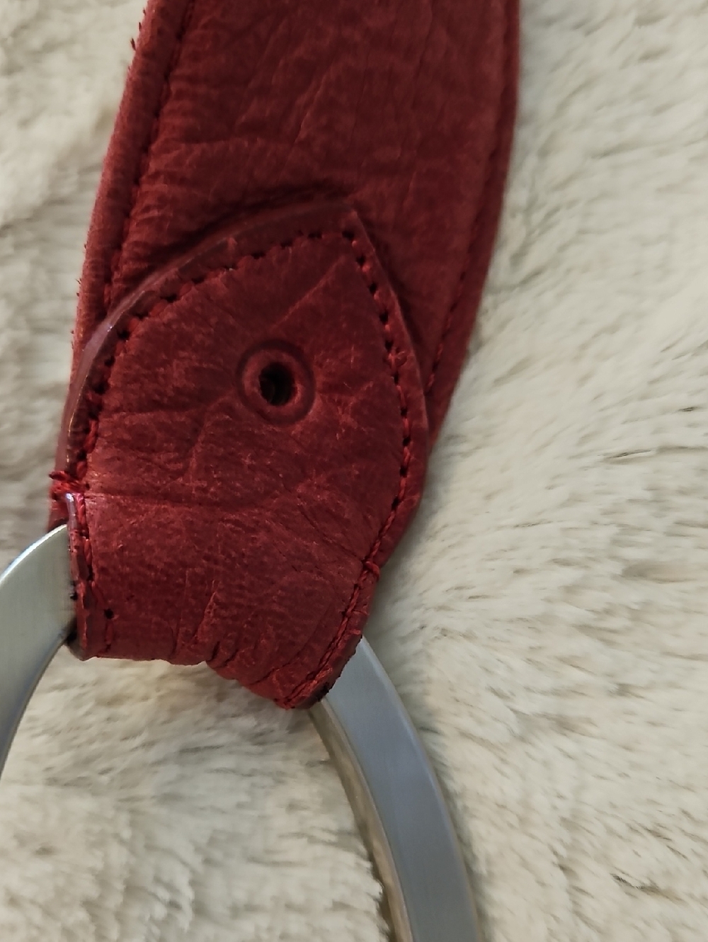 Tignanello Red Leather Shoulder Bag - Picture 5 of 8